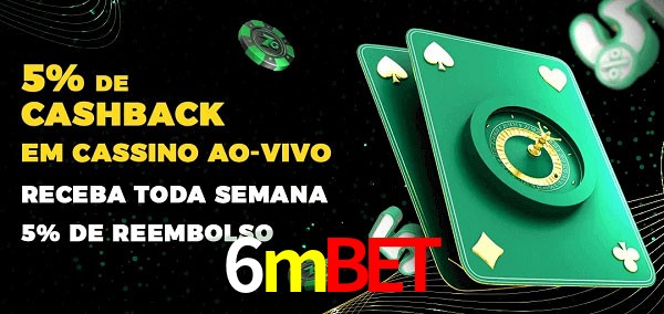 Promoções do cassino ao Vivo 6mbet